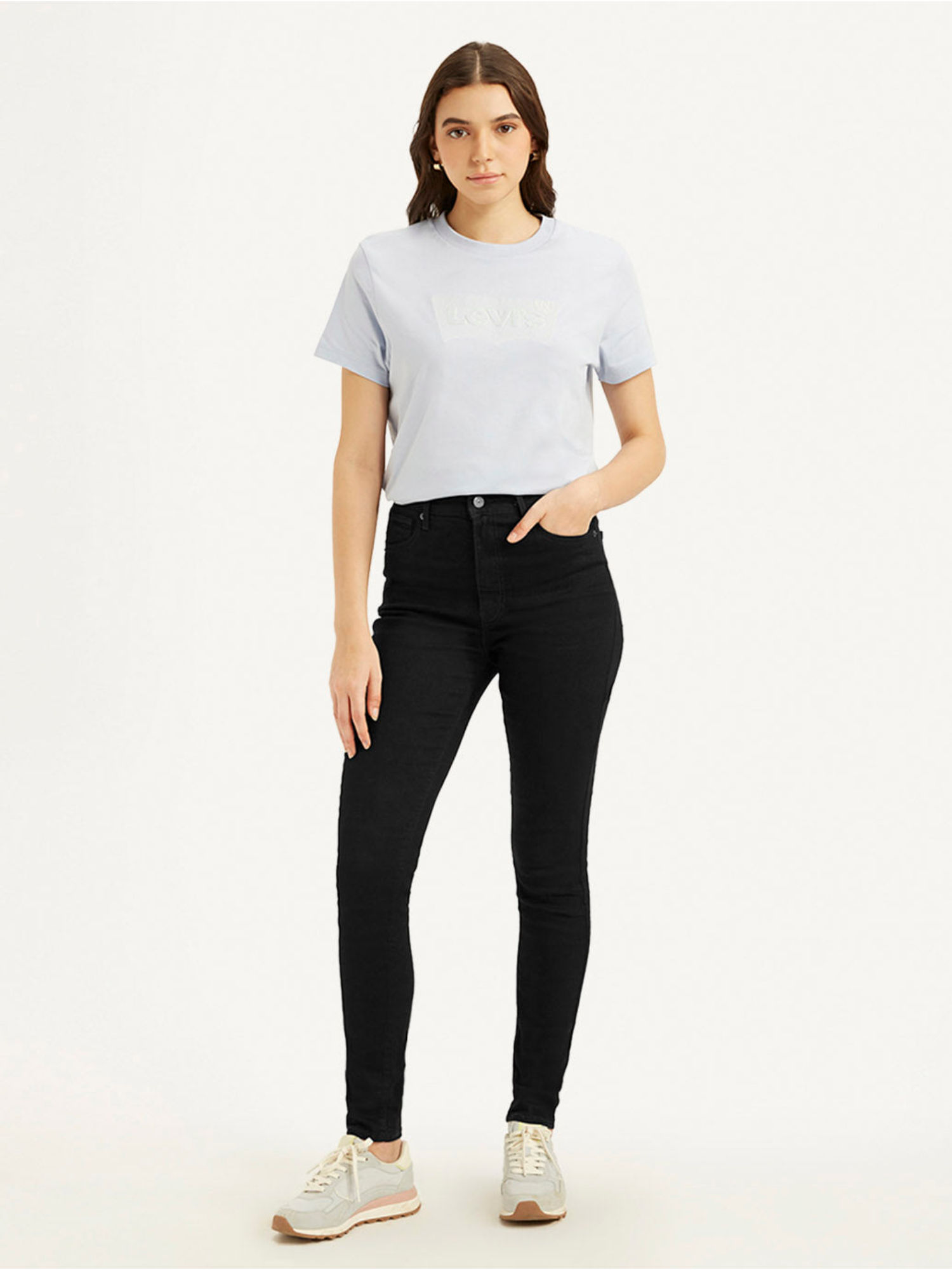 levi's Women High Rise Skinny Black Jeans-picture-41