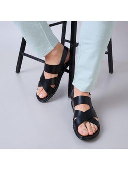 REGAL - Black Men Casual Leather Sandals