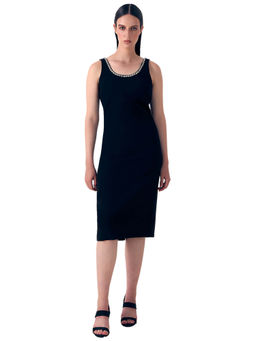 VERO MODA - Black Bodycon Midi Dress