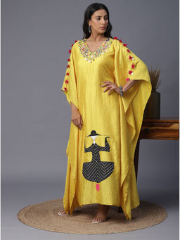 Arpita Sulakshana - Geometric Hand Painted Girl Kaftan