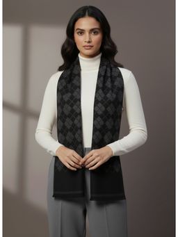 Zamour - Classic Checkered Woollen Muffler Scarf