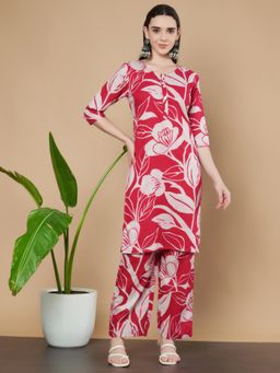 COTLAND FASHION - Floral Printed Cotton CO-Ord Set for Women