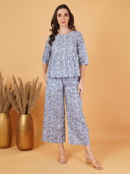 COTLAND FASHION - Printed Cotton Co-Ord Set for Women