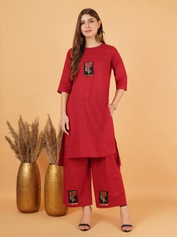 COTLAND FASHION - Solid Cotton Co-Ord Set