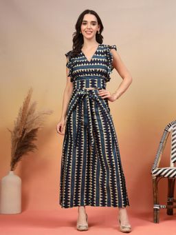 COTLAND FASHION - Wrap Printed Co-Ord Set for Women