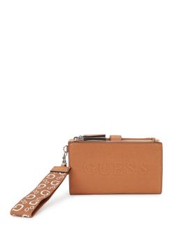 Guess - Brown Solid Sandria Boxed Bi-Fold Wallet