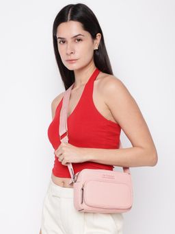 Guess - Rose Solid Zinnia Sling Bag with Detachable Strap