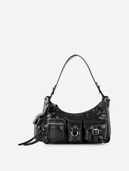 Carry City - Elsi Black Women Handbag with Detachable Strap