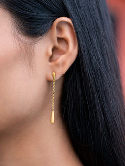 Shaya by CaratLane - Flowing Through Life Earrings in Gold Plated 925 Silver
