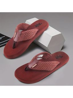 Red Tape - Maroon Mens Eva Comfort Flip Flop