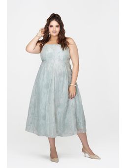 Virgio - Green Women Embroidered Organza Dress