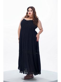 Virgio - Black Women Strappy Style Maxi Dress