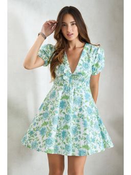 Virgio - Multi-color Women Fit and Flare Dress