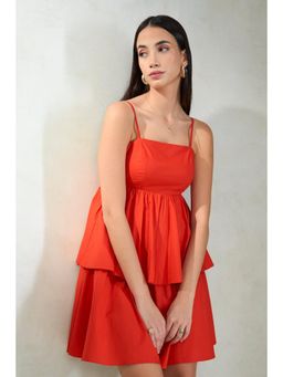 Virgio - Red Women Stylish Mini Dress