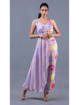 GAGAN VOHRA - Pink Round Neck Printed Co-Ord Set