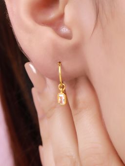 Zavya - Charm Drops & Danglers Gold Plated 925 Sterling Silver Earrings