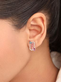 Zavya - Flutter Charm Rose Gold Plated 925 Sterling Silver Earrings