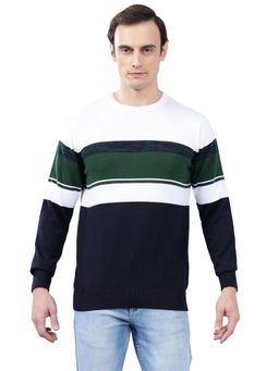 Cantabil - Men Multi-Color Striped Sweater