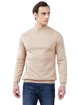 Cantabil - Men Beige Solid Sweater