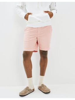 American Eagle - Men Pink Flex 9 Inches Lived-in Shorts