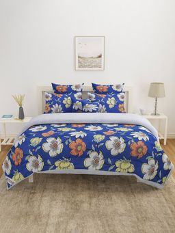 At Home by Nilkamal - Ammara Ditsy Single Comforter Navy Blue
