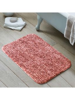 OBSESSIONS - Anti-Skid Absorbent Polyester Bath Mat - Pink
