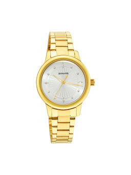 Sonata - Classic Gold 8178YM01 White Dial Analog watch for Women