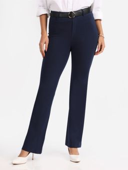 Blissclub - Navy Blue Women's Am:Pm Cotton Pant