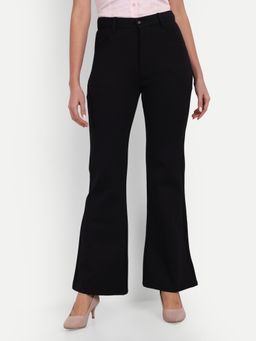 BROADSTAR - Women's High-Rise Stretchable Black Pant