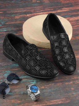 Mochi - Men Black Party Loafers