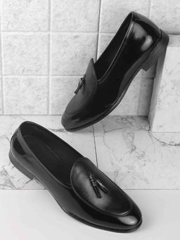 Metro - Men Black Formal Moccasins