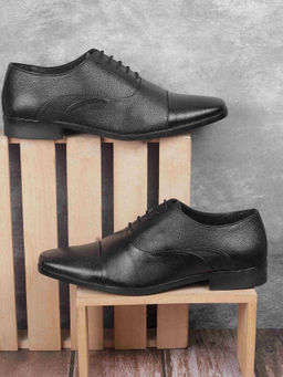 Metro - Men Black Formal Oxfords