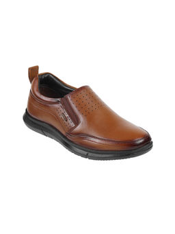 Metro - Men Tan Casual Slip-On Loafers