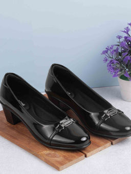 Mochi - Women Black Formal Pumps