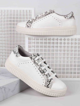 Mochi - Women Casual Off White Sneakers