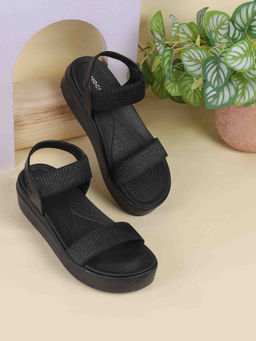 Mochi - Women Black Casual Sandals