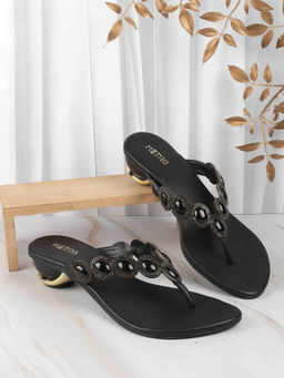 Metro - Women Black Festive Heels