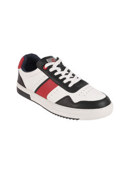 Mochi - Men Casual White & Red Sneakers