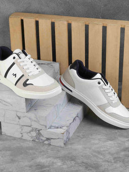 Metro - Men Casual White Sneakers