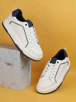 Metro - Men Casual White Sneakers
