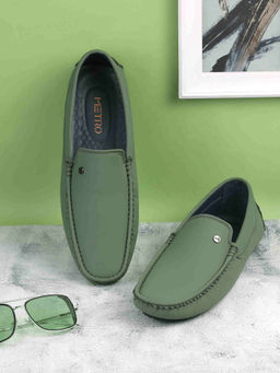 Metro - Men Casual Green Loafers