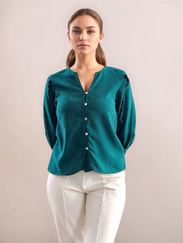 Zink London - Women Green Solid Top