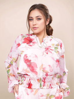 Zink London - Women Pink Floral Top