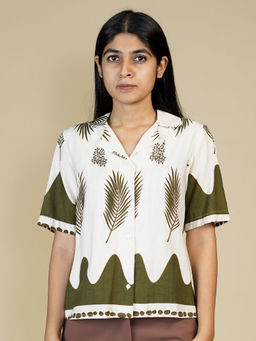 Zink London - Women Green Printed Shirt