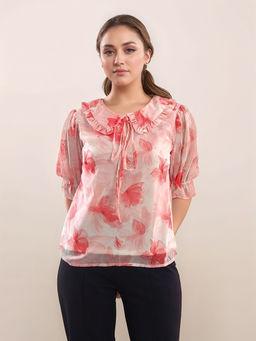 Zink London - Women Pink Floral Top
