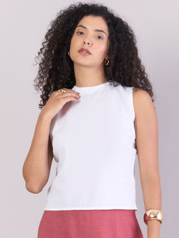 Powersutra - Women White Solid Top