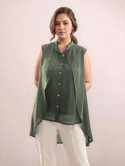 Zink London - Women Green Solid Top