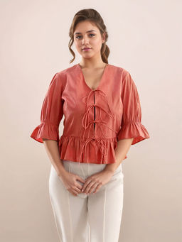 Zink London - Women Rust Solid Top