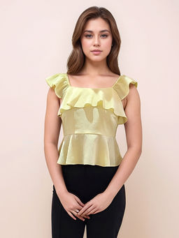 Zink London - Women Yellow Solid Top