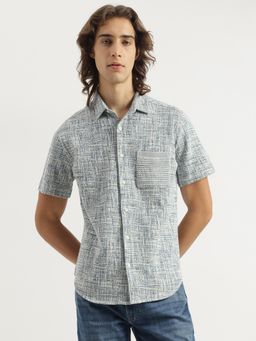 United Colors of Benetton - Relaxed Fit Spread Collar Textured Knit Shirt